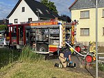 Brand in Salza am Morgen (Foto: S.Dietzel)