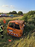 Unfall auf der A38 bei Wipperdorf (Foto: S. Dietzel)