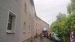 Feuerwehreinsatz in der Predigerstra&szlig;e in Nordhausen (Foto: agl)