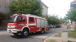 Feuerwehreinsatz in der Predigerstra&szlig;e in Nordhausen (Foto: agl)