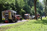 Fahrer stirbt bei Frontalkollision, Feuerwehr befreit Eingeklemmten (Foto: Feuerwehr Heiligenstadt)