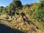 Schwerer Unfall auf der A38 (Foto: S. Dietzel)