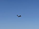 Gro&szlig;maschine der Bundesluftwaffe unterwegs &uuml;ber Th&uuml;ringen (Foto: S.Dietzel)
