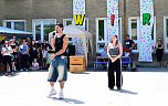 Mit gro&szlig;em Spa&szlig;,tanzten sich die Uderlebener Sch&uuml;ler in die Ferien (Foto: Elisabeth Gattermann)