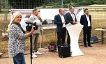 Grundsteinlegung f&uuml;r das "Nest" am Stausee Kelbra (Foto: Ulrich Reinboth)