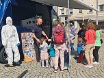Polizei zum Anfassen und Kaffee auf dem Nordh&auml;user Marktplatz (Foto: C.Wilhelm)
