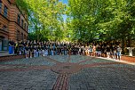 92 neue Sch&uuml;lerinnen und Sch&uuml;ler begr&uuml;&szlig;te man heute am Humboldt-Gymnasium (Foto: Christoph Keil)