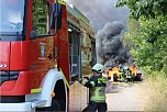 Feuerwehrleute an der Brandstelle (Foto: Feuerwehr Heiligenstadt )