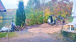Arbeitseinsatz am Gondelteich (Foto: Gemeinde Harztor)