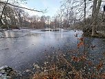 Eis und Frost im Stadtpark (Foto: Peter Blei)