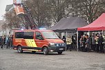 &Uuml;bergabe des Friedenslichts aus Bethlehem an die Kreisjugendfeuerwehren. (Foto: vgf)