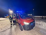 Einsatz bei eisigen Temperaturen (Foto: S. Dietzel) Einsatz bei eisigen Temperaturen (Foto: S. Dietzel)