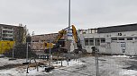 Der alte Rewe-Markt in Salza wird derzeit abgerissen. (Foto: vgf)