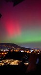 Polarlichter &uuml;ber Sondershausen (Foto: Christa Manck)