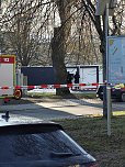 Die Feuerwehr leistete beim Polizeieinsatz in Leinefelde Unterst&uuml;tzung (Foto: Feuerwehr)