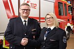 Vereinsvorsitzender Michael Goede begrüßt Katrin Anhalt als neues Vorstandsmitglied. (Foto: Johannes Lurch) Vereinsvorsitzender Michael Goede begrüßt Katrin Anhalt als neues Vorstandsmitglied. (Foto: Johannes Lurch)