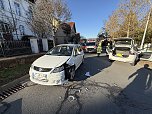 Zu einem folgenschweren Unfall kam es am Mittwoch in Sondershausen. (Foto: Silvio Dietzel)