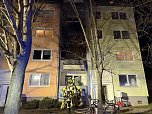 In einem Wohnblock in der Sundh&auml;user Stra&szlig;e war am Donnerstagabend ein Feuer ausgebrochen. (Foto: Silvio Dietzel)
