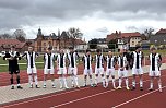 Fu&szlig;baller des FSV Preu&szlig;en in den Jubil&auml;umstrikots beim Punkttspiel am Nachmittag  (Foto: oas)