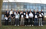 Zeugnis&uuml;bergabe f&uuml;r die "fertigen" Azubis am Berufsschulcampus in M&uuml;hlhausen. (Foto: Kirstin Borowsky)