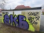 Graffiti-Schmiererei in Worbis (Foto: Stadt Leinefelde-Worbis)