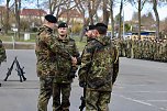 Verabschiedungsappell von Major Baumbach (Aufkl&auml;rungsbataillons 13 - Standort Gotha) auf dem Jahnplatz in Bad Langensalza (Foto: Eva Maria Wiegand)