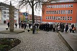 Gedenken zum 81. Jahrestag der Bombardierung Nordhausens auf dem Rathausplatz (Foto: agl)