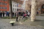 Gedenken zum 81. Jahrestag der Bombardierung Nordhausens auf dem Rathausplatz (Foto: agl)