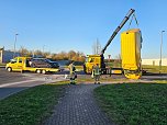 Ein spektakul&auml;rer Unfall ereignete sich heute Nachmittag in Nordhausen.  (Foto: Silvio Dietzel)