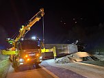 Bergungsarbeiten auf der A38 (Foto: S. Dietzel)
