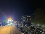 Bergungsarbeiten auf der A38 (Foto: S. Dietzel)