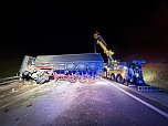 Bergungsarbeiten auf der A38 (Foto: S. Dietzel)