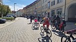 Die 3. "Kidical Mass" Fahrraddemo rollte heute durch Nordhausen (Foto: agl)