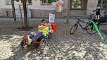Die 3. "Kidical Mass" Fahrraddemo rollte heute durch Nordhausen (Foto: agl)