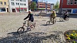 Die 3. "Kidical Mass" Fahrraddemo rollte heute durch Nordhausen (Foto: agl)