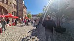 Arbeiterkampftag auf dem Nordh&auml;user Rathausplatz (Foto: agl)