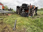 Verkehrsunfall auf der Landstra&szlig;e zwischen Bad Frankenhausen und Sondershausen (Foto: S. Dietzel)