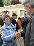 Ehrung der Alterskameraden - Feuerwehrstele vor dem Barbaraheim M&uuml;hlhausen (Foto: LRA Unstrut-Hainich-Kreis)