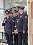 Ehrung der Alterskameraden - Feuerwehrstele vor dem Barbaraheim M&uuml;hlhausen (Foto: LRA Unstrut-Hainich-Kreis)