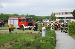 Bei einer Gro&szlig;&uuml;bung am und im S&uuml;dharz-Klinkum waren 60 Feuerwehrleute im Einsatz sowie viel Personal von den Rettungsdiensten.  (Foto: ssc)