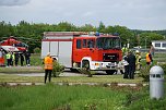 Bei einer Gro&szlig;&uuml;bung am und im S&uuml;dharz-Klinkum waren 60 Feuerwehrleute im Einsatz sowie viel Personal von den Rettungsdiensten.  (Foto: ssc)
