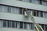 Bei einer Gro&szlig;&uuml;bung am und im S&uuml;dharz-Klinkum waren 60 Feuerwehrleute im Einsatz sowie viel Personal von den Rettungsdiensten.  (Foto: ssc)