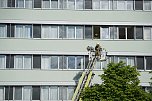 Bei einer Gro&szlig;&uuml;bung am und im S&uuml;dharz-Klinkum waren 60 Feuerwehrleute im Einsatz sowie viel Personal von den Rettungsdiensten.  (Foto: ssc)