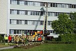 Bei einer Gro&szlig;&uuml;bung am und im S&uuml;dharz-Klinkum waren 60 Feuerwehrleute im Einsatz sowie viel Personal von den Rettungsdiensten.  (Foto: ssc)