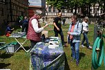 Am Sonntag fand im Park des Hue de Grais in Wolkramshausen die erste Pflanzentauschb&ouml;rse Nordth&uuml;ringens statt.  (Foto: ssc)