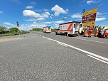 Bei dem Unfall unweit der Autobahn A38 bei Bielen wurde ein Mensch verletzt. (Foto: Silvio Dietzel)