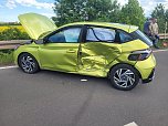 Bei dem Unfall unweit der Autobahn A38 bei Bielen wurde ein Mensch verletzt. (Foto: Silvio Dietzel)