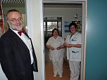 Landrat im Krankenhaus (Foto: Karl-Heinz Herrmann)
