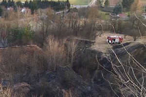 Flächenbrand oberhalb von Niedersachswerfen