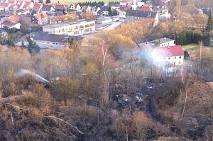 Flächenbrand oberhalb von Niedersachswerfen